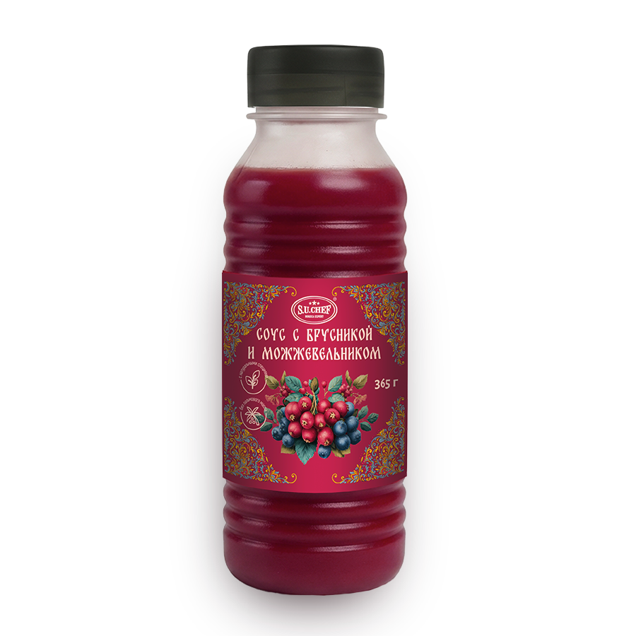 Соус с брусникой и можжевельником