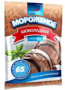 Фото: мороженое сухое шоколадное, 65г/18шт, Распак. Сухое молоко, мороженое для retail, для магазинов