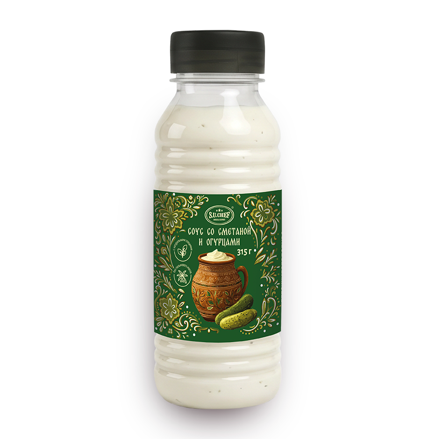 Соус майонезный со сметаной и огурцом