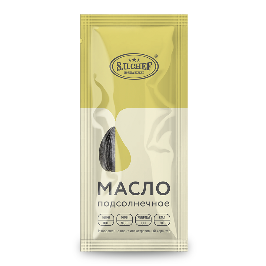 Масло подсолнечное рафинированное дезодори­рованное фасованное. Первый сорт	 10г