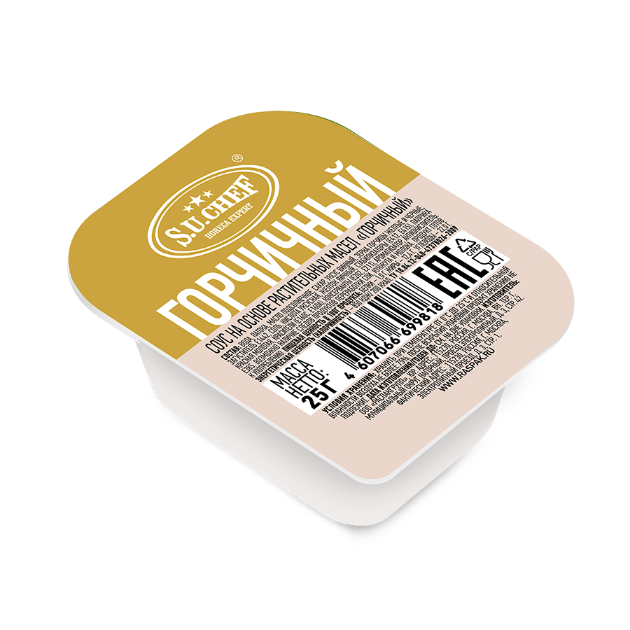 Соус на основе растительных масел «Горчичный» 25г