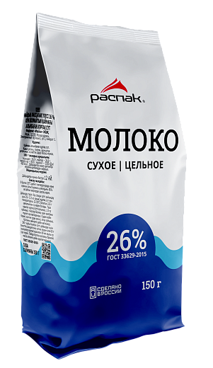 Фото: молоко сухое 26%, 150г/30шт, Распак. Сухое молоко, мороженое для retail, для магазинов