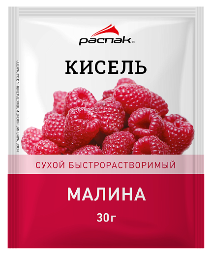 Фото: кисель сухой быстрорастворимый «Малина», 30г/25шт, Распак. Напитки, концентраты для retail, для магазинов